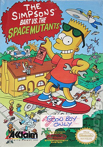 The Simpsons: Bart Vs. the Space Mutants - NES Cover & Box Art