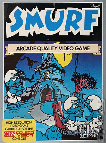 Smurf: Rescue in Gargamel's Castle - Colecovision Cover & Box Art