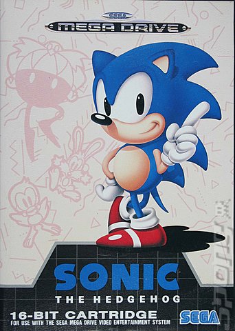 Sonic The Hedgehog - Sega Megadrive Cover & Box Art