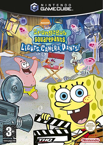 SpongeBob Squarepants: Lights, Camera, Pants! - GameCube Cover & Box Art