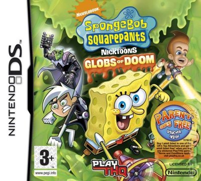 SpongeBob Squarepants Featuring Nicktoons: Globs of Doom - DS/DSi Cover & Box Art