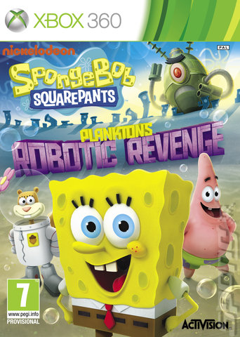 SpongeBob SquarePants: Plankton's Robotic Revenge - Xbox 360 Cover & Box Art