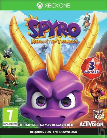 Spyro Reignited Trilogy - Xbox One Cover & Box Art