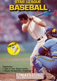 Star League Baseball - C64 Cover & Box Art
