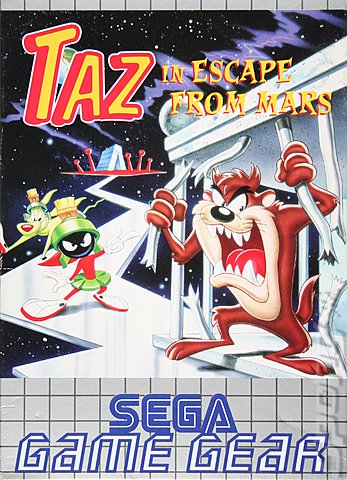 Taz: In Escape From Mars - Game Gear Cover & Box Art