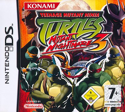 Teenage Mutant Ninja Turtles 3: Mutant Nightmare - DS/DSi Cover & Box Art