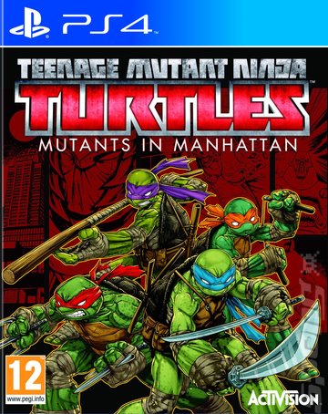 Teenage Mutant Ninja Turtles: Mutants in Manhattan - PS4 Cover & Box Art