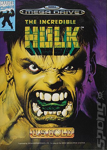 The Incredible Hulk - Sega Megadrive Cover & Box Art