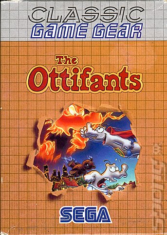 The Ottifants - Game Gear Cover & Box Art