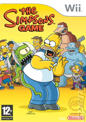 The Simpsons Game - Wii Cover & Box Art