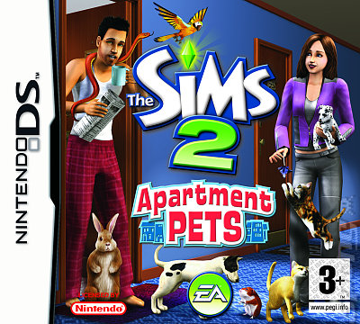 The Sims 2: Apartment Pets - DS/DSi Cover & Box Art