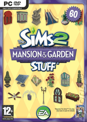 The Sims 2: Mansion & Garden Stuff - PC Cover & Box Art