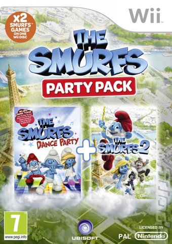 The Smurfs: Party Pack - Wii Cover & Box Art