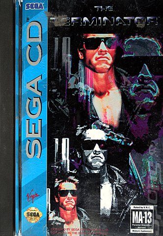The Terminator - Sega MegaCD Cover & Box Art