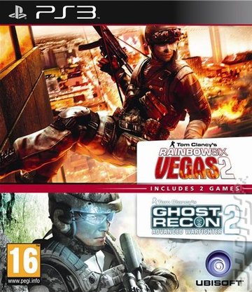 Ubisoft Double Pack: Rainbow Six Vegas & Ghost Recon Advanced Warfighter 2 - PS3 Cover & Box Art