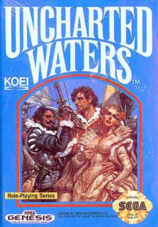 Uncharted Waters - Sega Megadrive Cover & Box Art