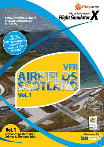 VFR Airfields: Scotland Vol 1 - PC Cover & Box Art