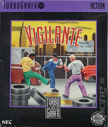 Vigilante - NEC PC Engine Cover & Box Art