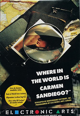 Where in the World is Carmen Sandiego? - Sega Megadrive Cover & Box Art