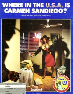 Where in the USA is Carmen Sandiego - Amiga Cover & Box Art