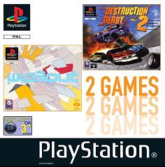 WipEout 3 and Destruction Derby 2 Twin Pack - PlayStation Cover & Box Art