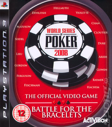 World Series of Poker 2008: Battle for the Bracelets - PS3 Cover & Box Art