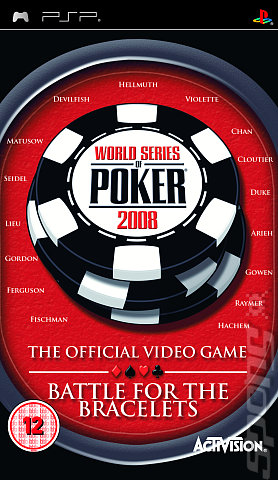 World Series of Poker 2008: Battle for the Bracelets - PSP Cover & Box Art