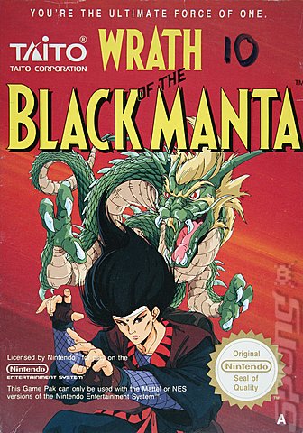 Wrath of the Black Manta - NES Cover & Box Art