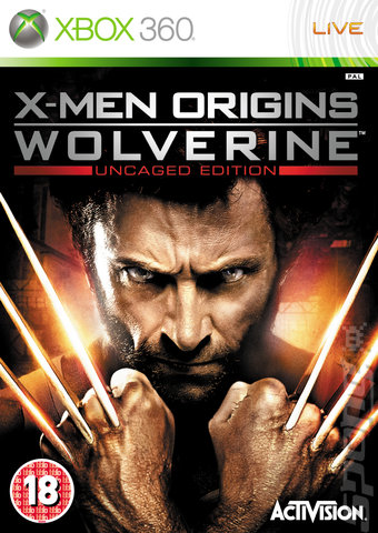 X-Men Origins: Wolverine - Xbox 360 Cover & Box Art