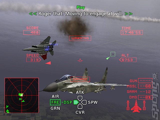 Ace Combat Zero: The Belkan War - PS2 Screen