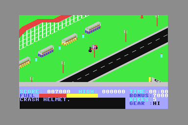 Action Biker - C64 Screen