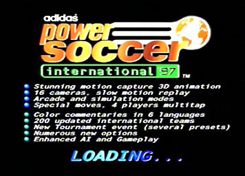 Adidas Power Soccer International 97 - PlayStation Screen