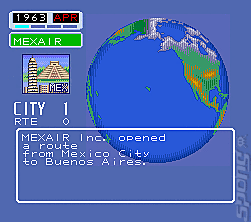 Aerobiz - SNES Screen