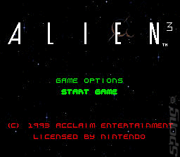 Alien 3 - SNES Screen