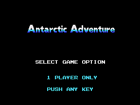 Antarctic Adventure - Colecovision Screen