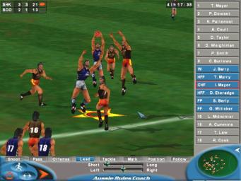 Aussie Rules Coach - PC Screen