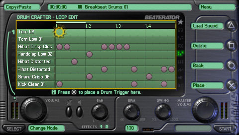 Beaterator - PSP Screen