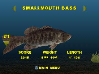 Big Bass Fishing - PlayStation Screen