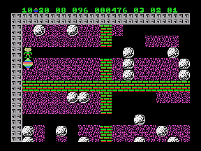 Boulder Dash - Colecovision Screen