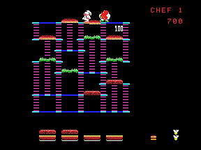 Burgertime - Colecovision Screen