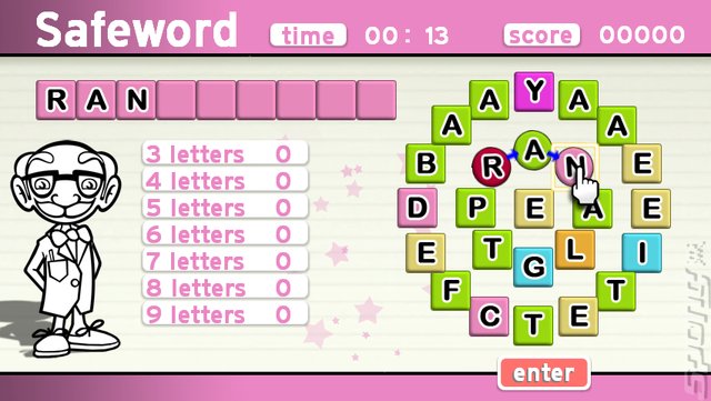 Challenge Me: Word Puzzles - Wii Screen