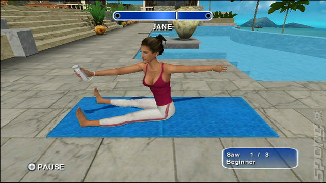 Daisy Fuentes Pilates - Wii Screen