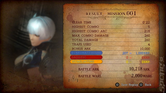 Deception IV: Blood Ties - PSVita Screen