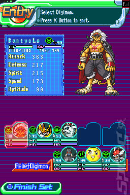 Digimon World DS - DS/DSi Screen