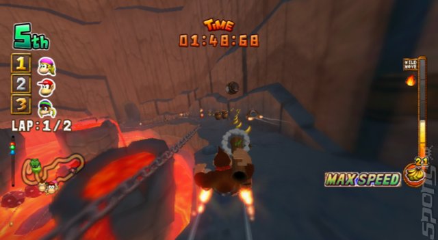 Donkey Kong Jet Race - Wii Screen