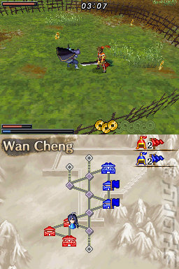 Dynasty Warriors DS: Fighters Battle - DS/DSi Screen