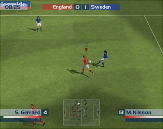 England International Football - PS2 Screen