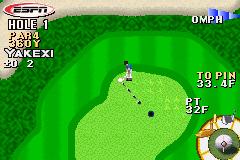 ESPN Final Round Golf - GBA Screen