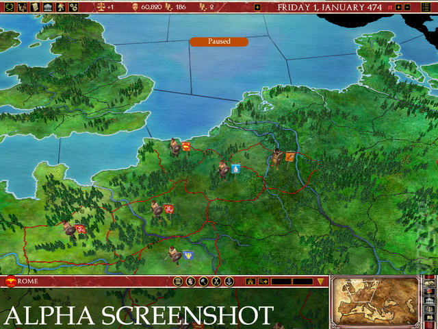 Europa Universalis: Rome - PC Screen