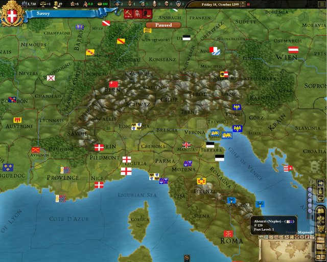 Europa Universalis III Chronicles - PC Screen